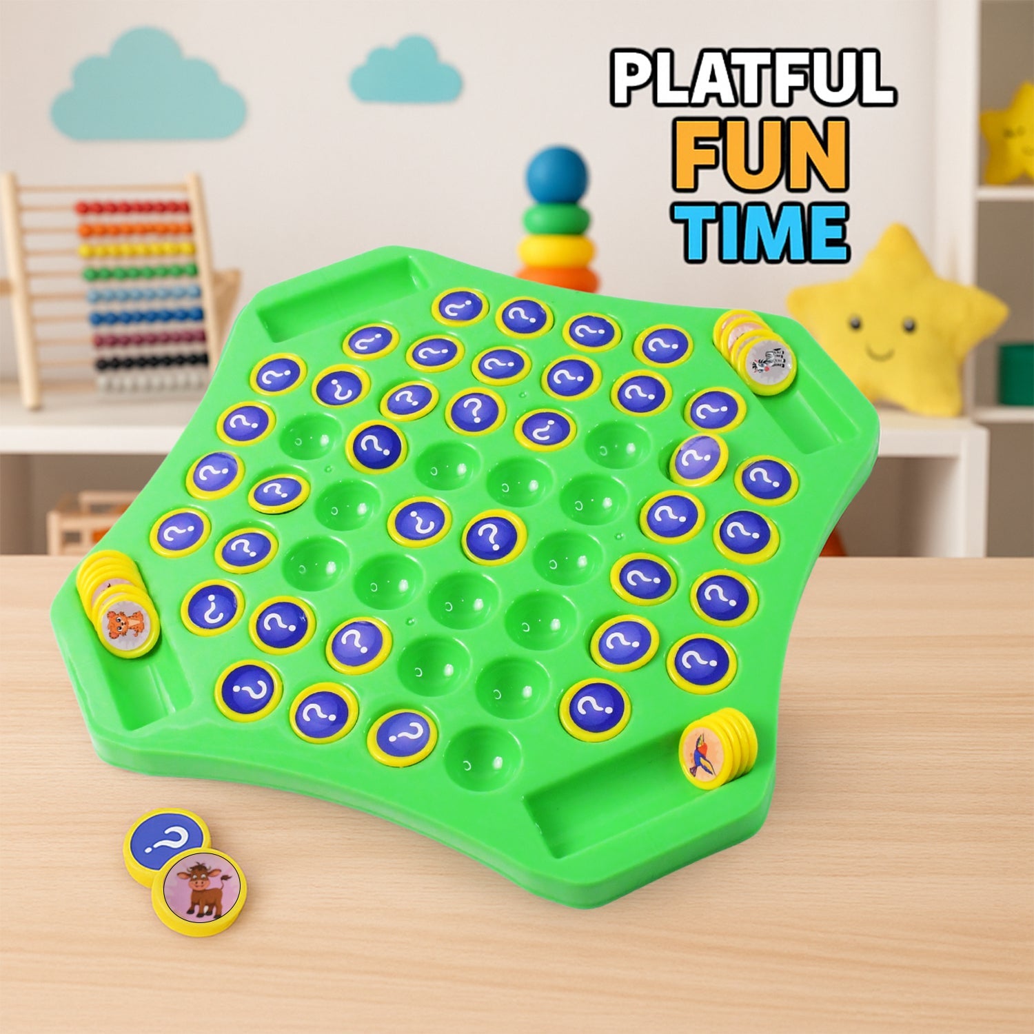 Flip & Match Educational Puzzle Game Toy (1 Set) Flip & Match Educational Puzzle Game Toy (1 Set)